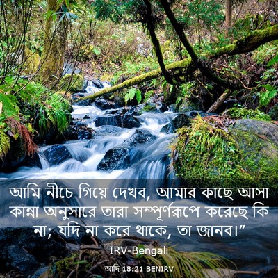 Picture 03 - আদি 18:21 BENIRV - আমি নীচে গিয়ে - Bible Verse Picture