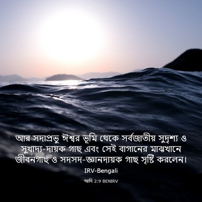 Picture 03 - আদি 2:9 BENIRV - আর সদাপ্রভু ঈশ্বর - Bible Verse Picture