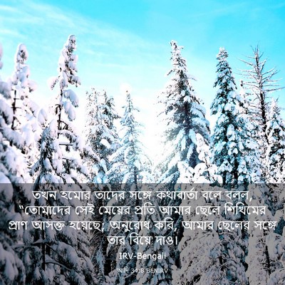 Picture 03 - আদি 34:8 BENIRV - তখন হমোর তাদের - Bible Verse Picture