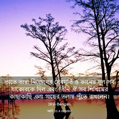 Picture 03 - আদি 35:4 BENIRV - তাতে তারা নিজেদের - Bible Verse Picture