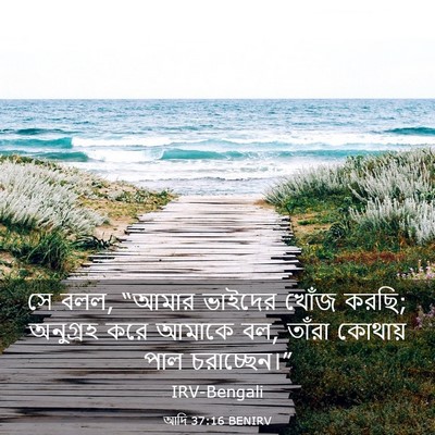Picture 03 - আদি 37:16 BENIRV - সে বলল, “আমার - Bible Verse Picture