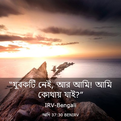 Picture 03 - আদি 37:30 BENIRV - “যুবকটি নেই, আর - Bible Verse Picture