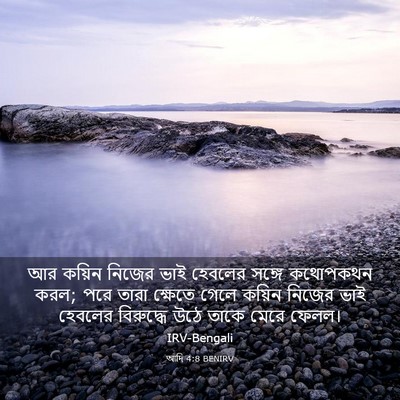 Picture 03 - আদি 4:8 BENIRV - আর কয়িন নিজের ভাই - Bible Verse Picture