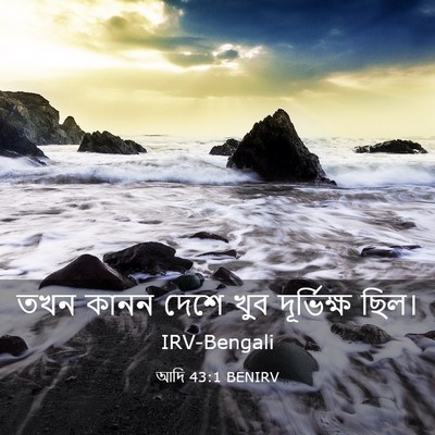 Picture 03 - আদি 43:1 BENIRV - তখন কানন দেশে খুব - Bible Verse Picture