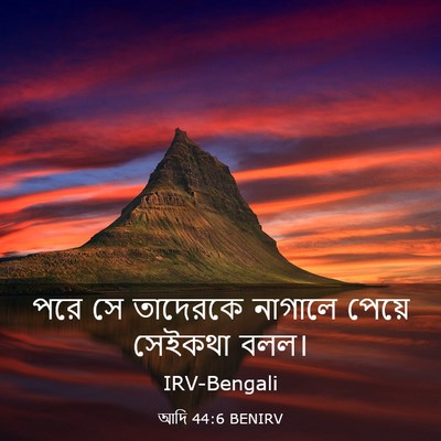 Picture 03 - আদি 44:6 BENIRV - পরে সে তাদেরকে - Bible Verse Picture