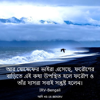Picture 03 - আদি 45:16 BENIRV - আর যোষেফের ভাইরা - Bible Verse Picture