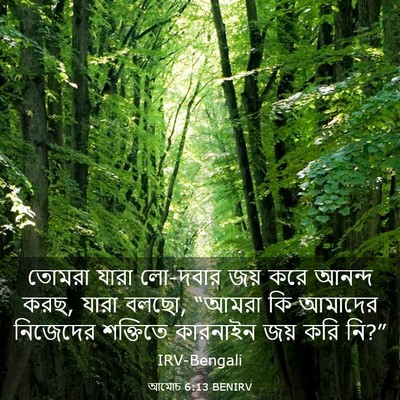 Picture 03 - আমোচ 6:13 BENIRV - তোমরা যারা লো-দবার - Bible Verse Picture