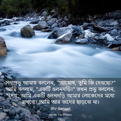 Picture 03 - আমোচ 7:8 BENIRV - সদাপ্রভু আমায় - Bible Verse Picture