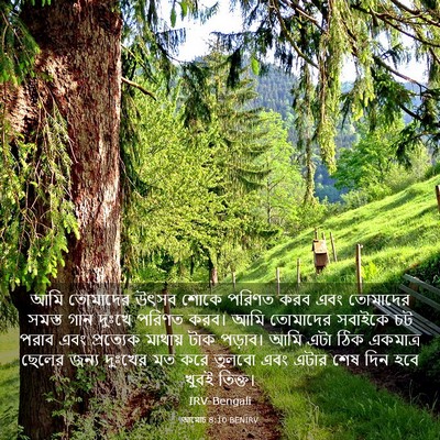 Picture 03 - আমোচ 8:10 BENIRV - আমি তোমাদের উৎসব - Bible Verse Picture