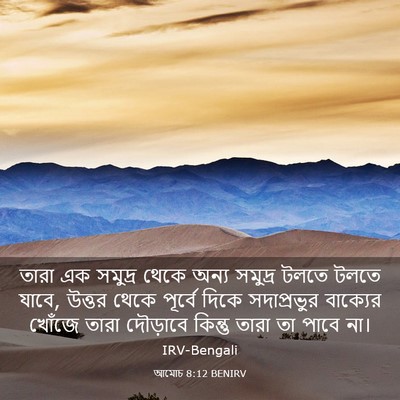 Picture 03 - আমোচ 8:12 BENIRV - তারা এক সমুদ্র - Bible Verse Picture