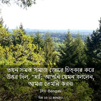 Picture 03 - ইজ্ৰা 10:12 BENIRV - তখন সমস্ত সমাজ - Bible Verse Picture