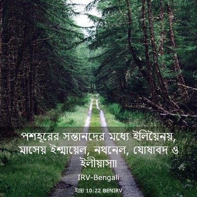 Picture 03 - ইজ্ৰা 10:22 BENIRV - পশহূরের সন্তানদের - Bible Verse Picture