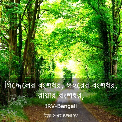 Picture 03 - ইজ্ৰা 2:47 BENIRV - গিদ্দেলের বংশধর, - Bible Verse Picture