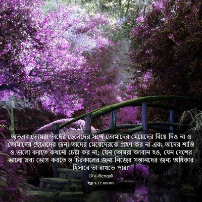 Picture 03 - ইজ্ৰা 9:12 BENIRV - অতএব তোমরা তাদের - Bible Verse Picture