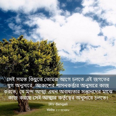 Picture 03 - ইফিচীয়া 2:2 BENIRV - সেই সমস্ত কিছুতে - Bible Verse Picture