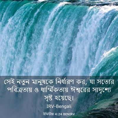 Picture 03 - ইফিচীয়া 4:24 BENIRV - সেই নতুন মানুষকে - Bible Verse Picture