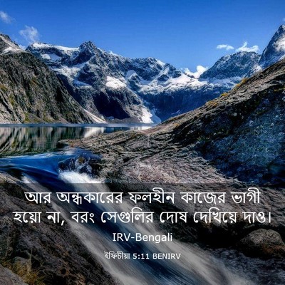 Picture 03 - ইফিচীয়া 5:11 BENIRV - আর অন্ধকারের - Bible Verse Picture