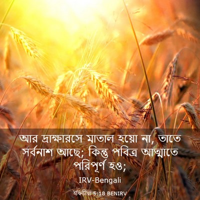 Picture 03 - ইফিচীয়া 5:18 BENIRV - আর দ্রাক্ষারসে - Bible Verse Picture