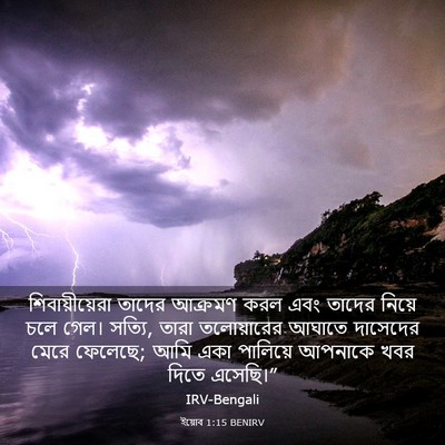 Picture 03 - ইয়োব 1:15 BENIRV - শিবায়ীয়েরা - Bible Verse Picture