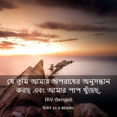 Picture 03 - ইয়োব 10:6 BENIRV - যে তুমি আমার - Bible Verse Picture
