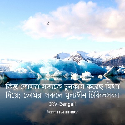 Picture 03 - ইয়োব 13:4 BENIRV - কিন্তু তোমরা - Bible Verse Picture