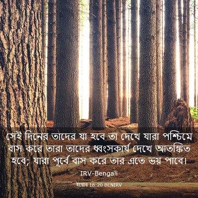 Picture 03 - ইয়োব 18:20 BENIRV - সেই দিনের তাদের যা - Bible Verse Picture