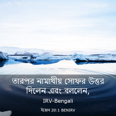 Picture 03 - ইয়োব 20:1 BENIRV - তারপর নামাথীয় - Bible Verse Picture