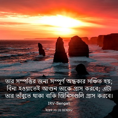 Picture 03 - ইয়োব 20:26 BENIRV - তার সম্পত্তির - Bible Verse Picture