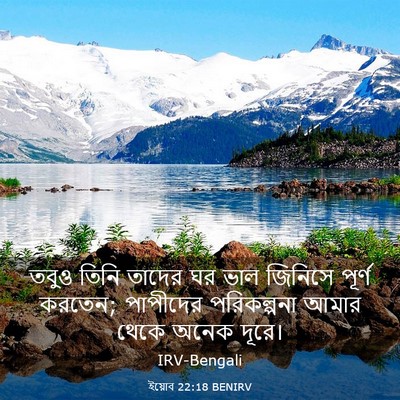 Picture 03 - ইয়োব 22:18 BENIRV - তবুও তিনি তাদের ঘর - Bible Verse Picture