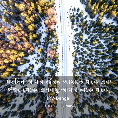 Picture 03 - ইয়োব 27:3 BENIRV - যতদিন আমার জীবন - Bible Verse Picture