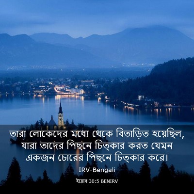 Picture 03 - ইয়োব 30:5 BENIRV - তারা লোকেদের - Bible Verse Picture