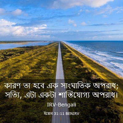 Picture 03 - ইয়োব 31:11 BENIRV - কারণ তা হবে এক - Bible Verse Picture