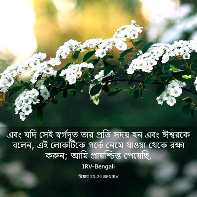 Picture 03 - ইয়োব 33:24 BENIRV - এবং যদি সেই - Bible Verse Picture