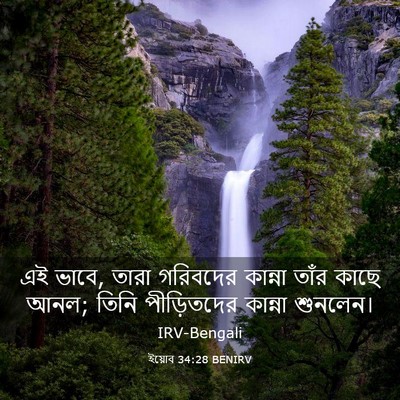 Picture 03 - ইয়োব 34:28 BENIRV - এই ভাবে, তারা - Bible Verse Picture