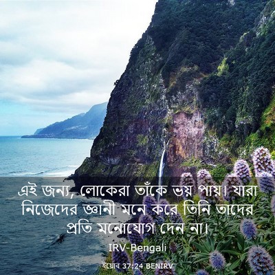 Picture 03 - ইয়োব 37:24 BENIRV - এই জন্য, লোকেরা - Bible Verse Picture