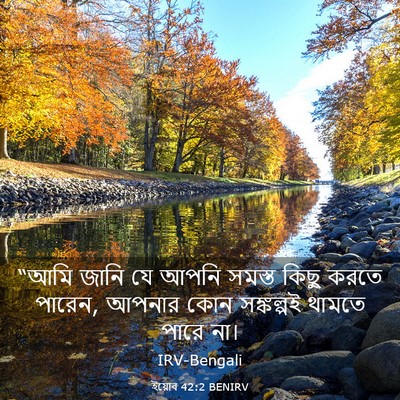 Picture 03 - ইয়োব 42:2 BENIRV - “আমি জানি যে আপনি - Bible Verse Picture
