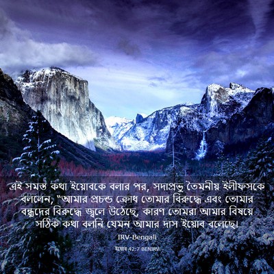 Picture 03 - ইয়োব 42:7 BENIRV - এই সমস্ত কথা - Bible Verse Picture