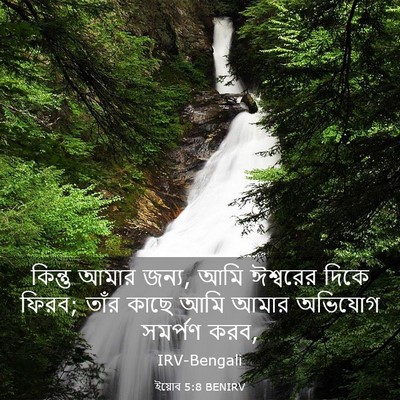 Picture 03 - ইয়োব 5:8 BENIRV - কিন্তু আমার জন্য, - Bible Verse Picture