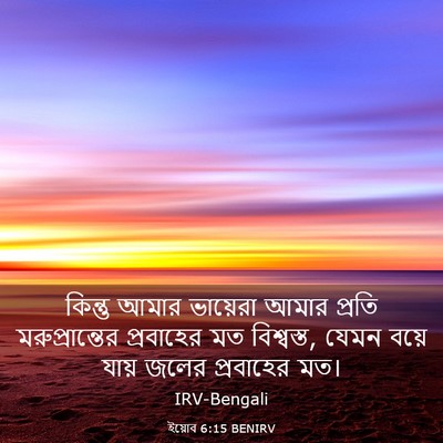 Picture 03 - ইয়োব 6:15 BENIRV - কিন্তু আমার - Bible Verse Picture