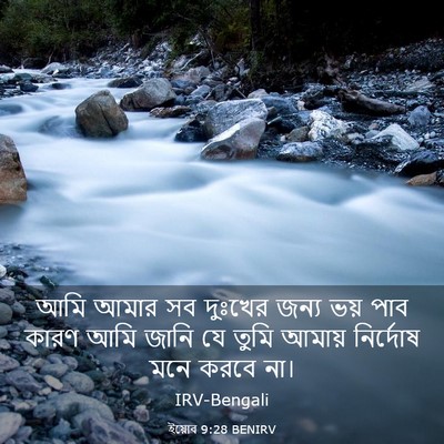 Picture 03 - ইয়োব 9:28 BENIRV - আমি আমার সব দুঃখের - Bible Verse Picture