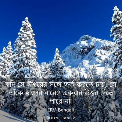 Picture 03 - ইয়োব 9:3 BENIRV - যদি সে ঈশ্বরের - Bible Verse Picture