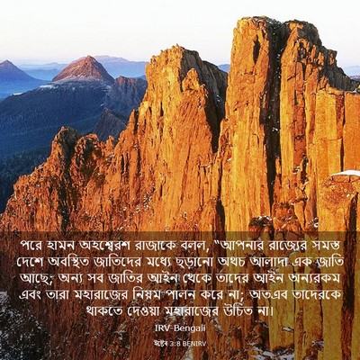 Picture 03 - ইষ্টেৰ 3:8 BENIRV - পরে হামন অহশ্বেরশ - Bible Verse Picture