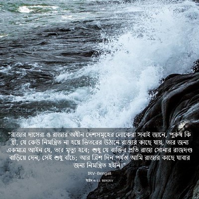 Picture 03 - ইষ্টেৰ 4:11 BENIRV - “রাজার দাসেরা ও - Bible Verse Picture