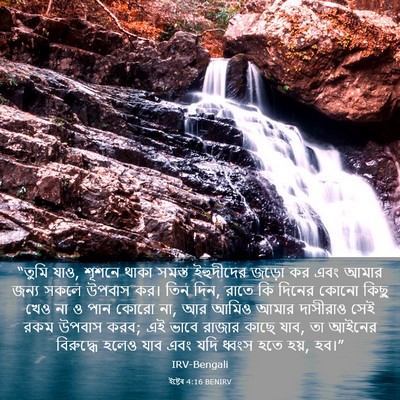 Picture 03 - ইষ্টেৰ 4:16 BENIRV - “তুমি যাও, শূশনে - Bible Verse Picture