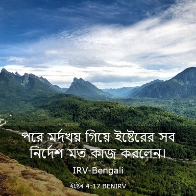 Picture 03 - ইষ্টেৰ 4:17 BENIRV - পরে মর্দখয় গিয়ে - Bible Verse Picture