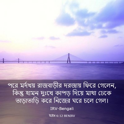 Picture 03 - ইষ্টেৰ 6:12 BENIRV - পরে মর্দখয় - Bible Verse Picture