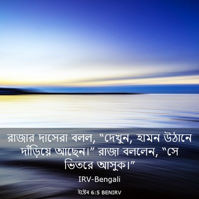 Picture 03 - ইষ্টেৰ 6:5 BENIRV - রাজার দাসেরা বলল, - Bible Verse Picture