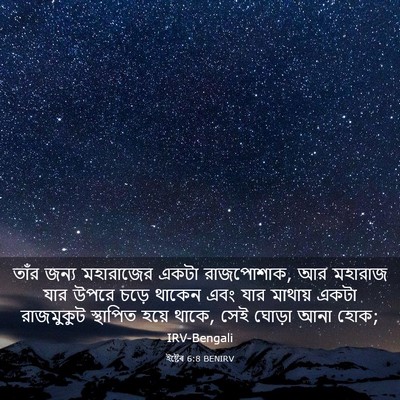 Picture 03 - ইষ্টেৰ 6:8 BENIRV - তাঁর জন্য - Bible Verse Picture