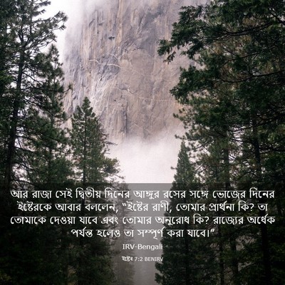 Picture 03 - ইষ্টেৰ 7:2 BENIRV - আর রাজা সেই - Bible Verse Picture