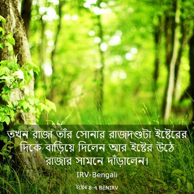 Picture 03 - ইষ্টেৰ 8:4 BENIRV - তখন রাজা তাঁর - Bible Verse Picture